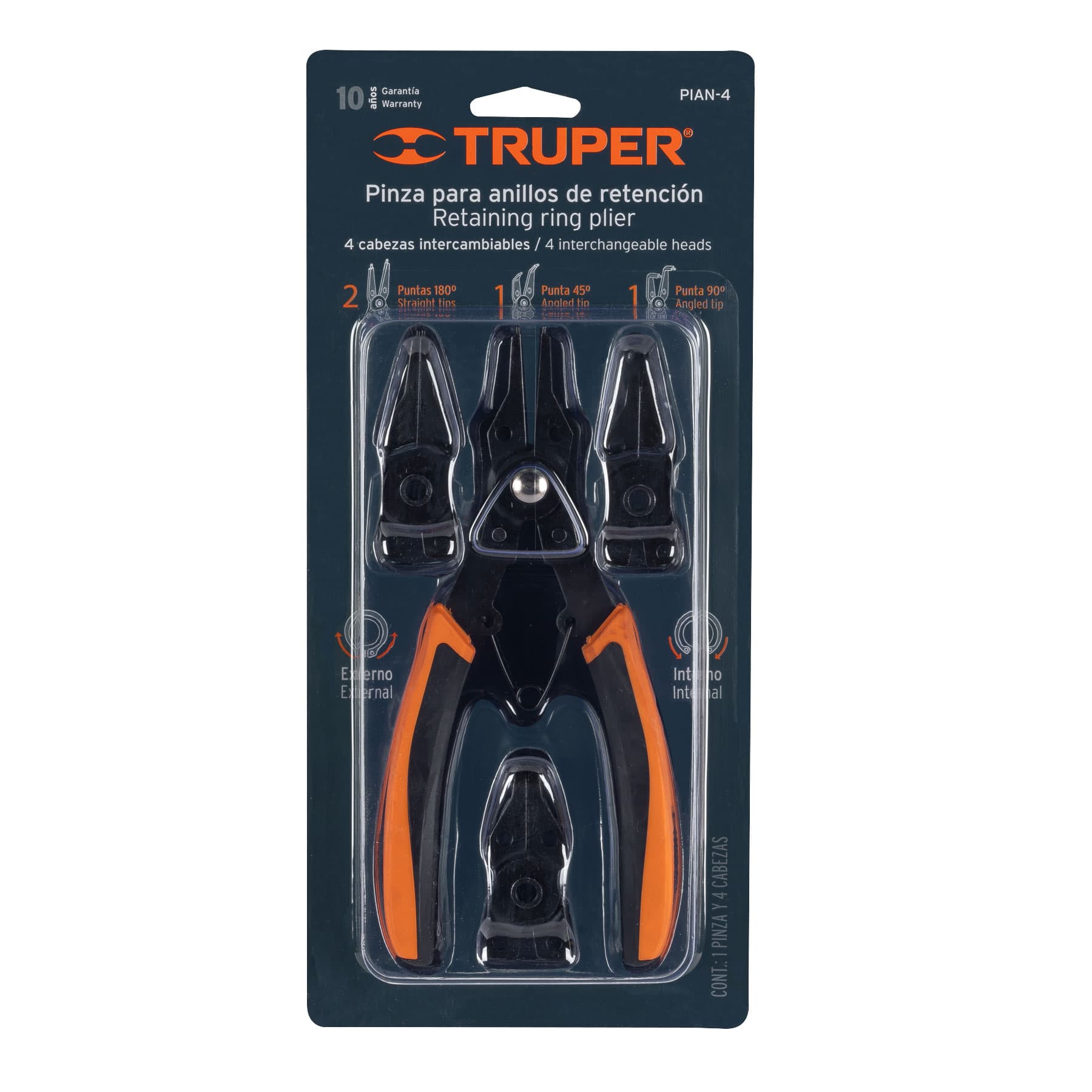 PINZA CIERRA ANILLOS PINES JUEGO TRUPER