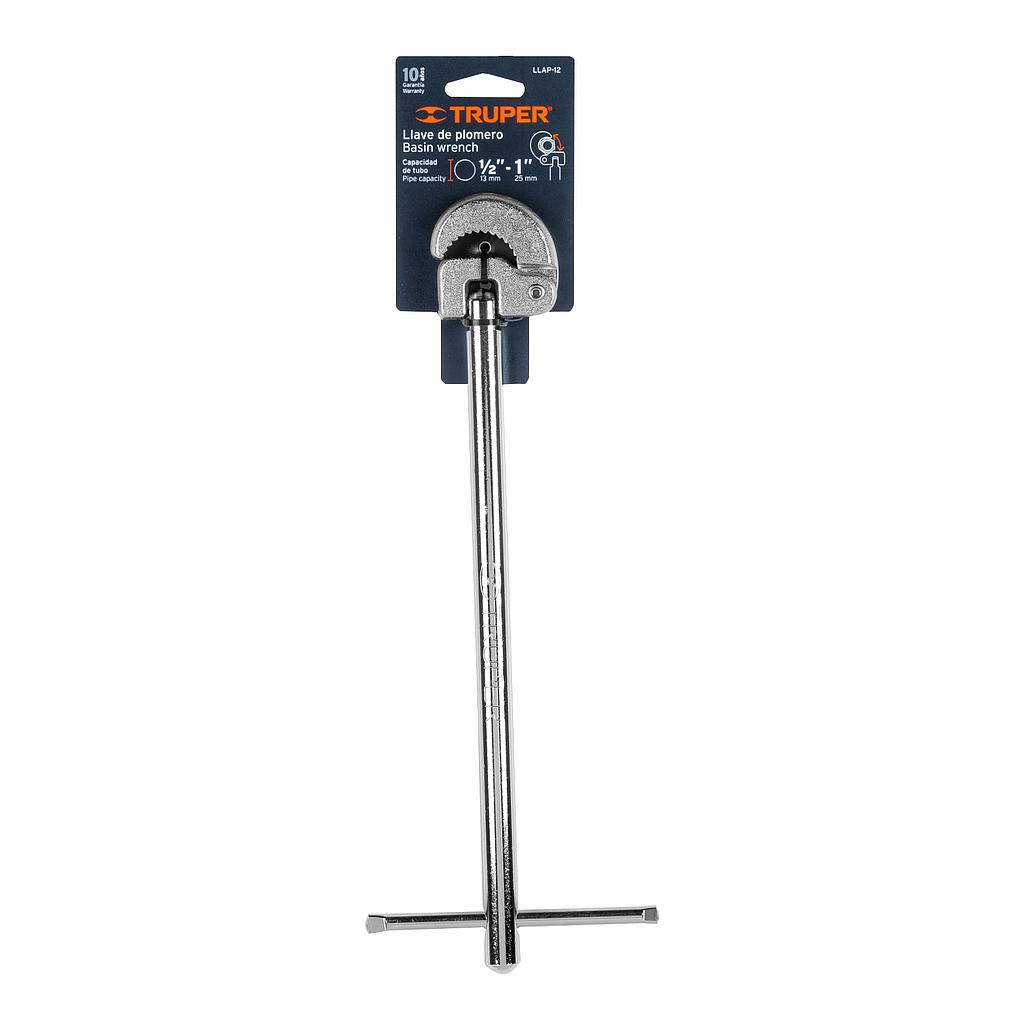 LLAVE PLOMERO TRUPER 1/2 - 1''