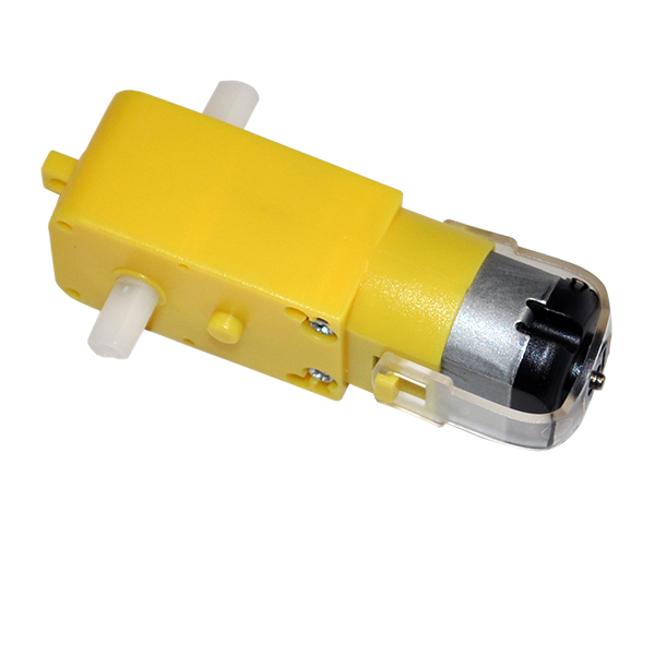 MOTORREDUCTOR DOBLE EJE AMARILLO