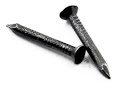 PUNTILLA ACERO LISA NEGRA 1 X 3 UND