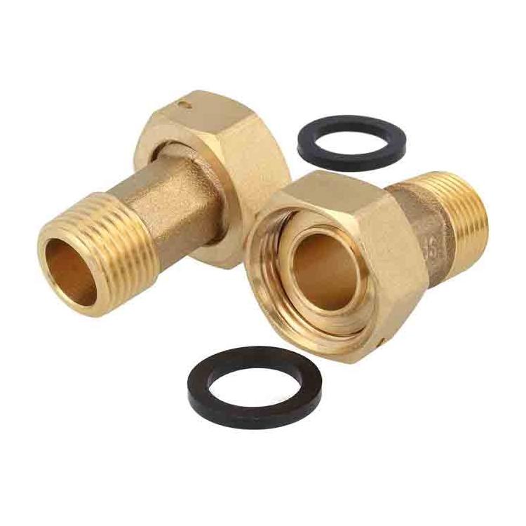 RACOR CONECTOR BRONCE PARA MEDIDOR AGUA UNIDAD 1/2X3/4&quot;