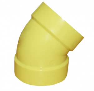 SEMICODO 45° 6 CXC SANITARIO