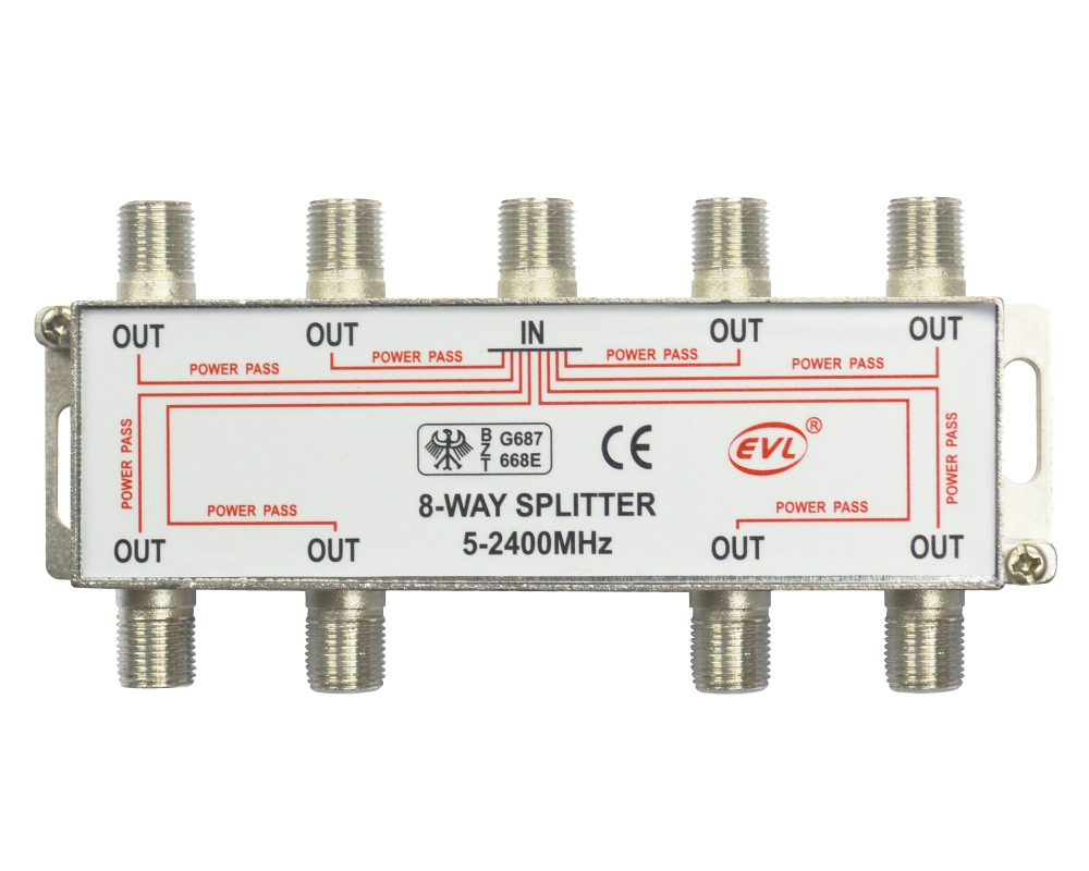 SPLITER COAXIAL 1 ENTRADA 8 SALIDAS