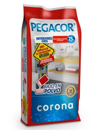 PEGACOR CERAMICO GRIS CORONA 25KL