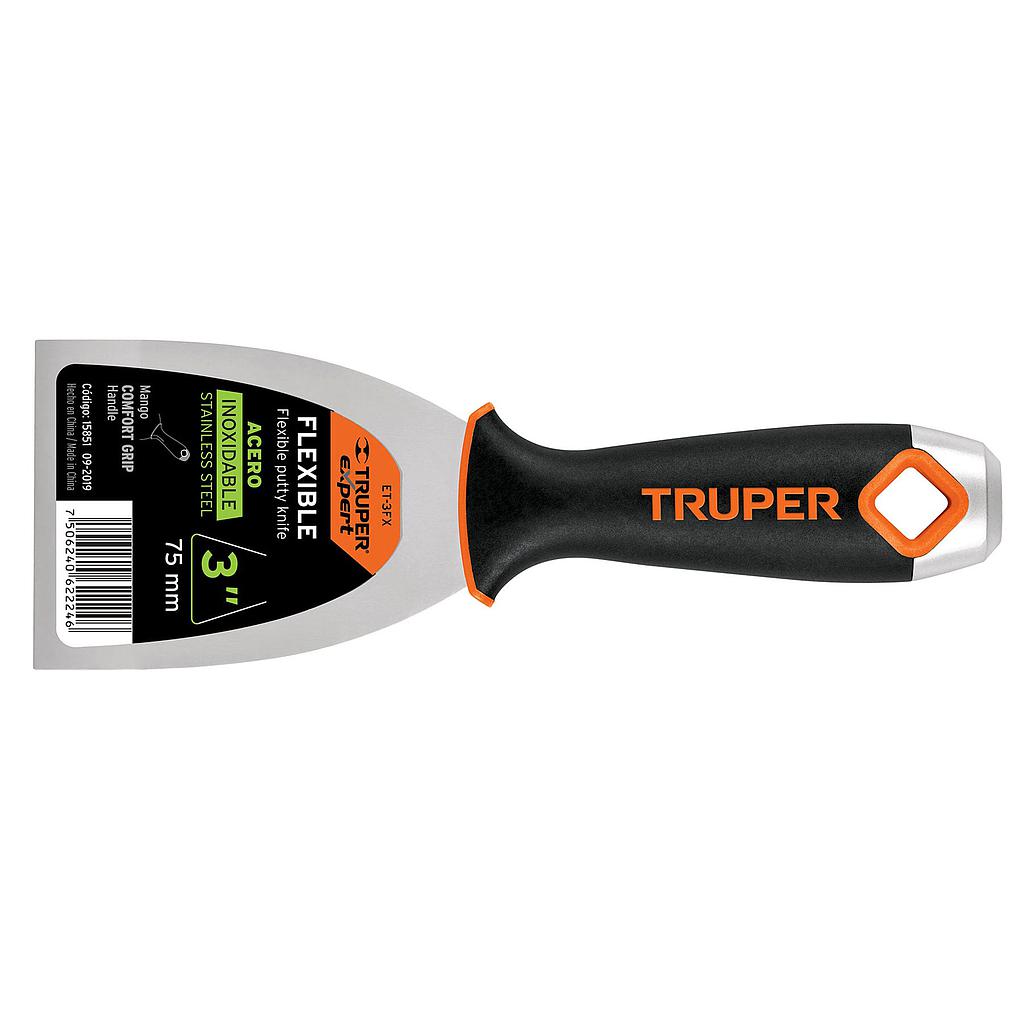 ESPATULA ACERO INOX 3&quot; TRUPER