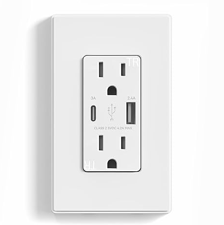 TOMA CORRIENTE + 2 USB BLANCA MERCURY