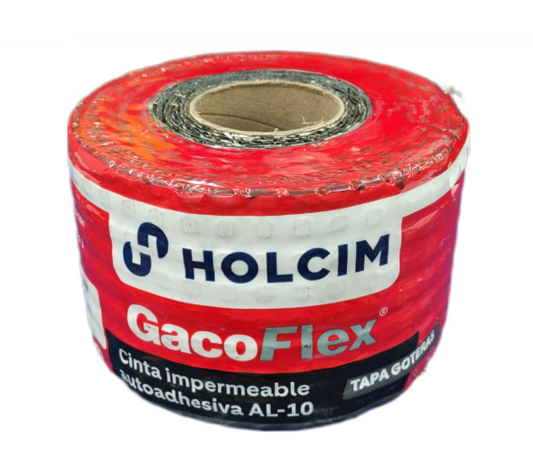 CINTA TAPA GOTERA ALUMINIO 10CM 10MT HOLCIM