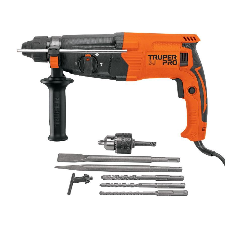 TALADRO ROTOMARTILLO SDS 800W 3.2 JOULES TRUPER