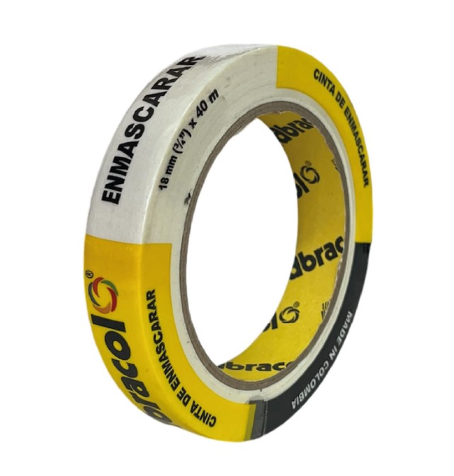 CINTA ENMASCARAR ABRACOL 18MM X 40M